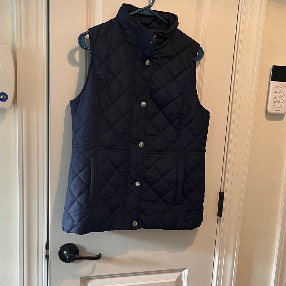 Nice Mo-Ka Navy Quilted Vest S